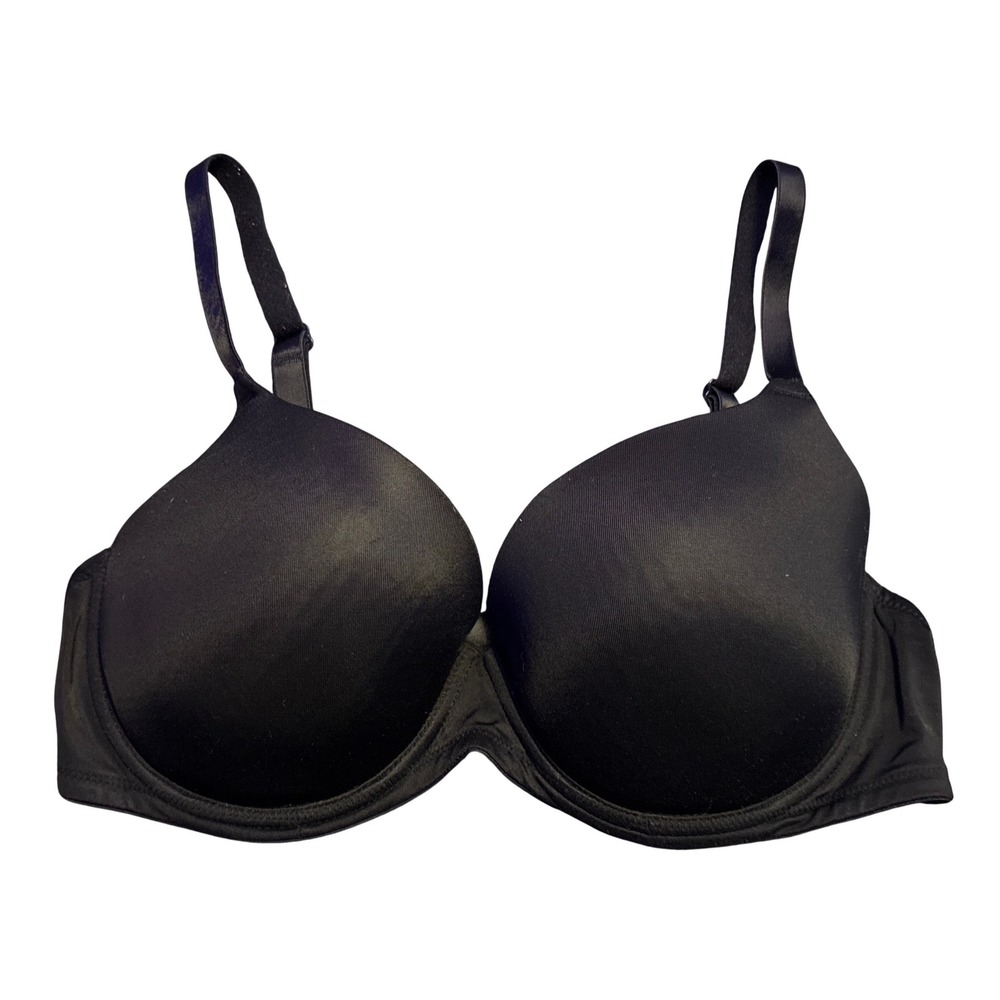 Victoria's Secret PINK Wear Everywhere Black Lightly Lined T-Shirt Bra 34D